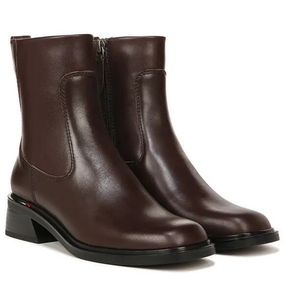FRANCO SARTO New $170 Gracelyn Ankle Boot in Castagno Brown